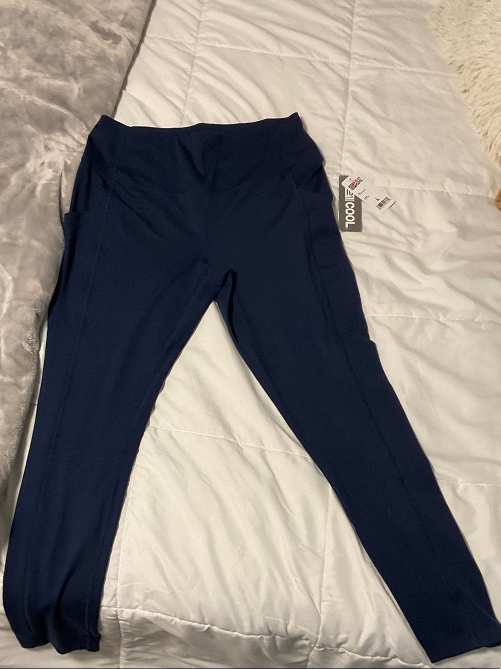 32 Degrees Dark Navy High-Rise Leggings with Side Pockets